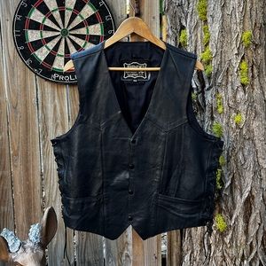 Vintage First Genuine Leather Vest.